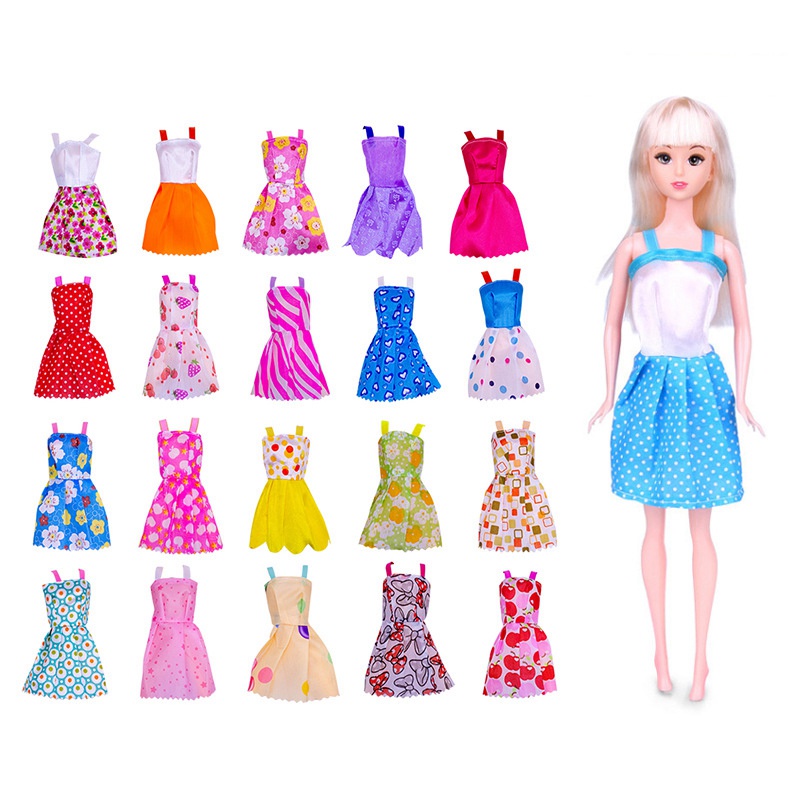 Set trang phục phụ kiện hóa trang búp bê barbie BJD DIY quà tặng dành cho bé gái