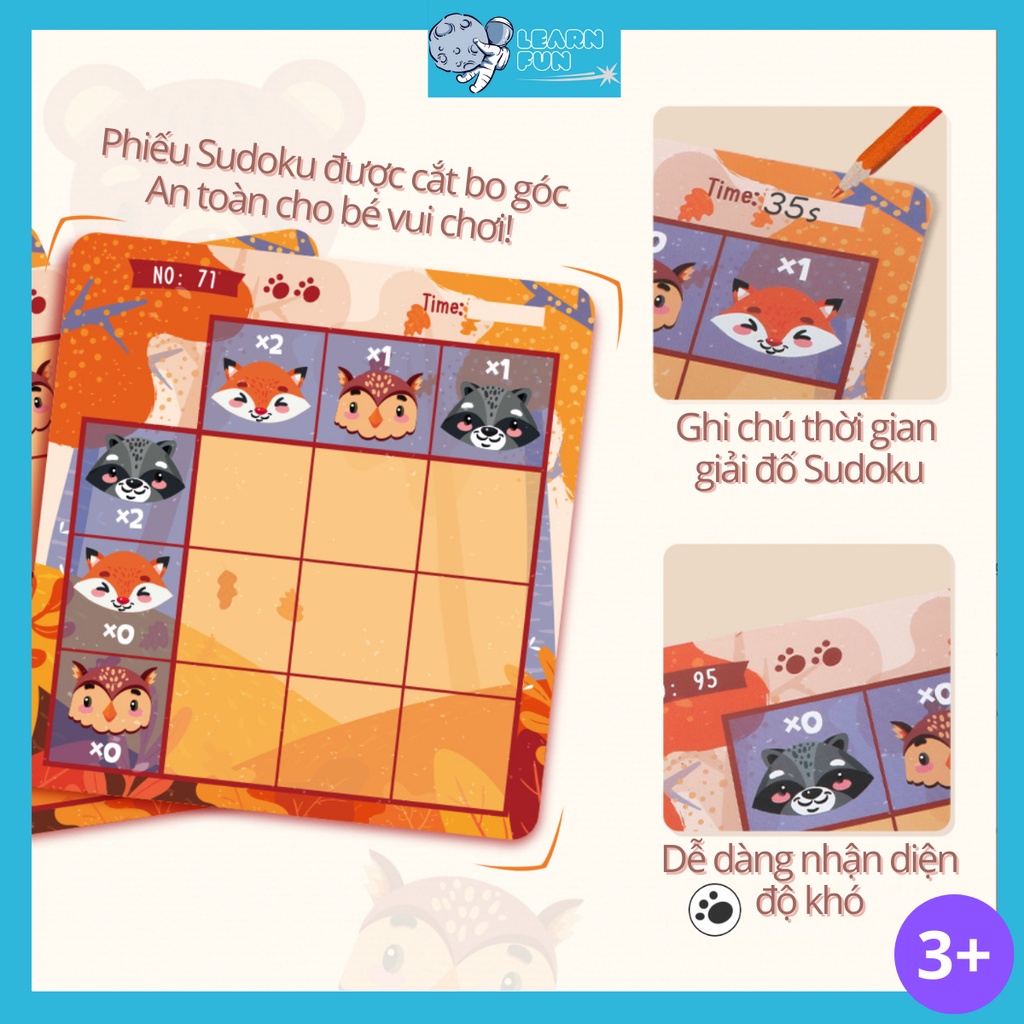 Sudoku Đồ Chơi Phát Triển Trí Tuệ Tư Duy Toán Học cho bé từ 3 tuổi đồ chơi giáo dục nam châm an toàn