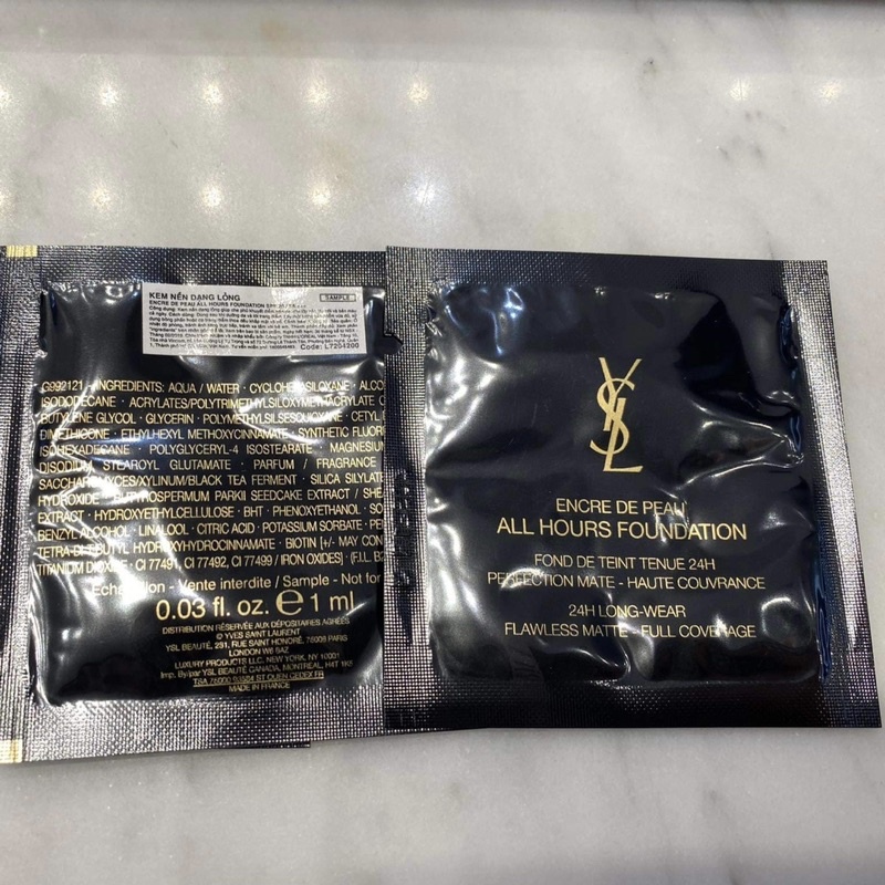 [Hàng chuẩn giá tốt] Combo 5 gói Kem nền All Hour - Ysl - dạng gói thử 1ml | BigBuy360 - bigbuy360.vn