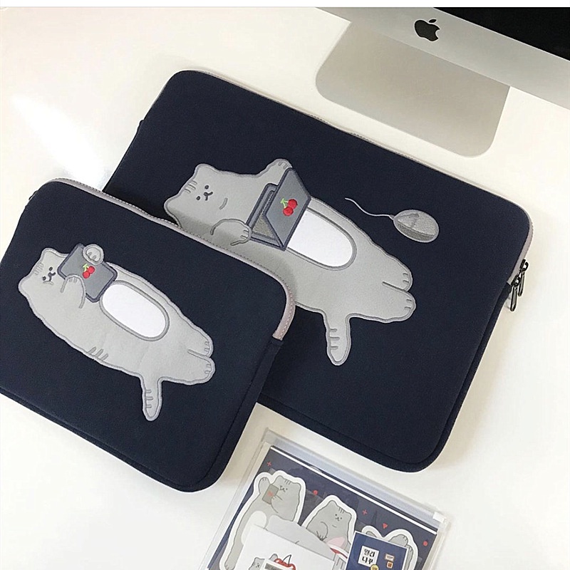 Cặp đựng laptop chống sốc Boss Mèo có lớp đệm bảo vệ laptop an toàn tuyệt đối