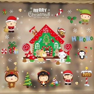 Decal dán cửa kính trang trí Noel