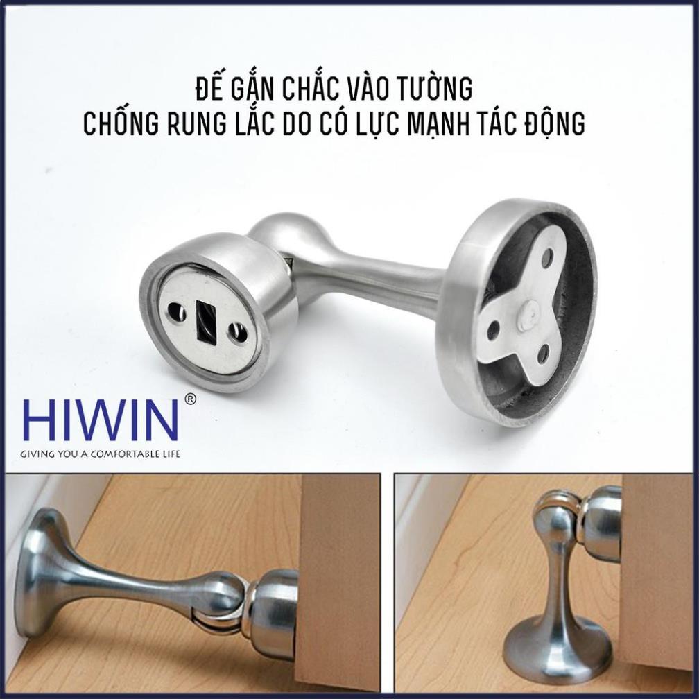 Hít cửa, chặn cửa nam châm chống va đập đế tròn kích thước nhỏ gọn inox 304 HIWIN Y-9001