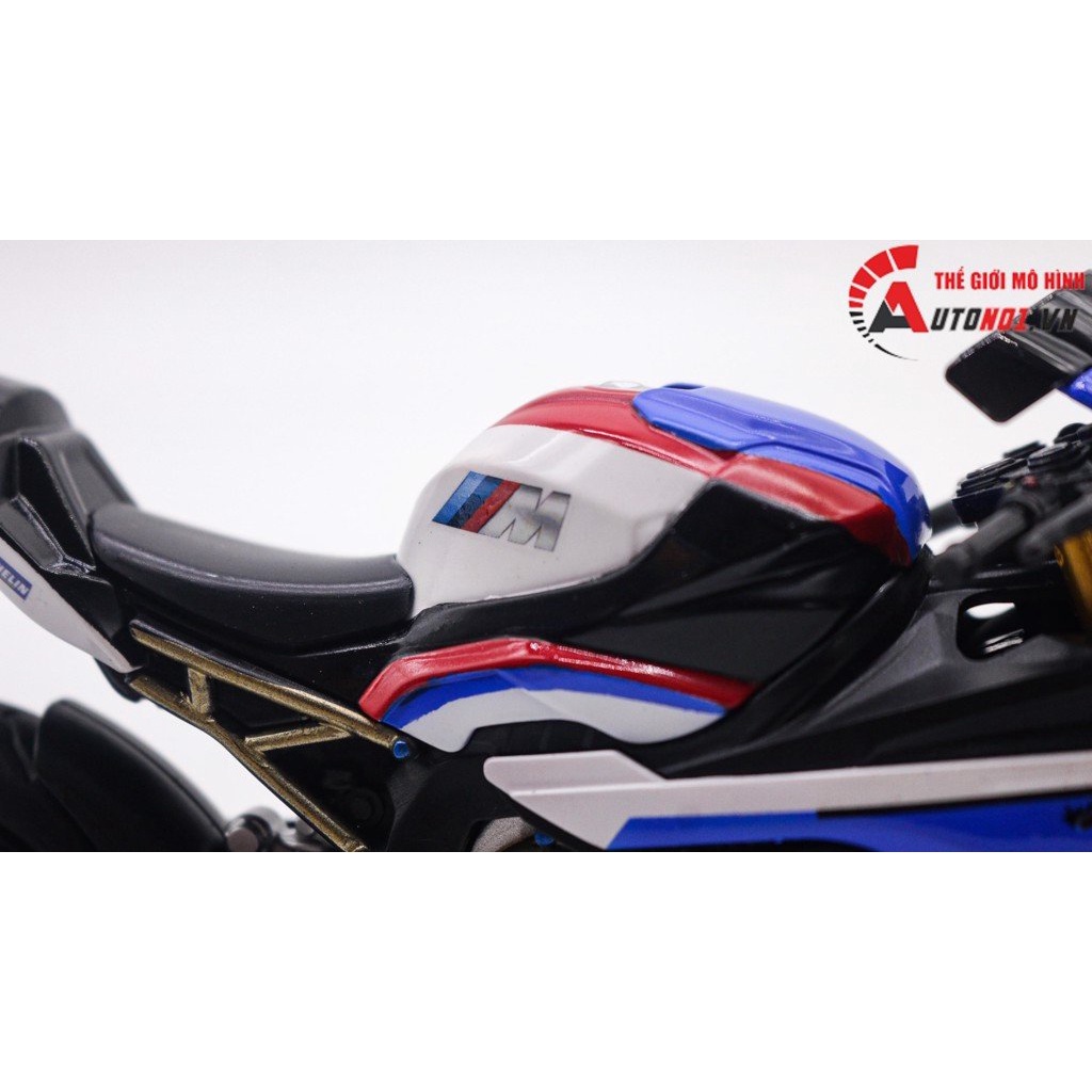 MÔ HÌNH XE ĐỘ BMW S1000RR CUSTOM TRICOLOR VERSION 1:12 D115