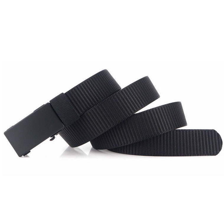 Thắt lưng vải canvas JAMS mặt khoá kim loại tự động nam nữ vải dù nhiều màu basic belt