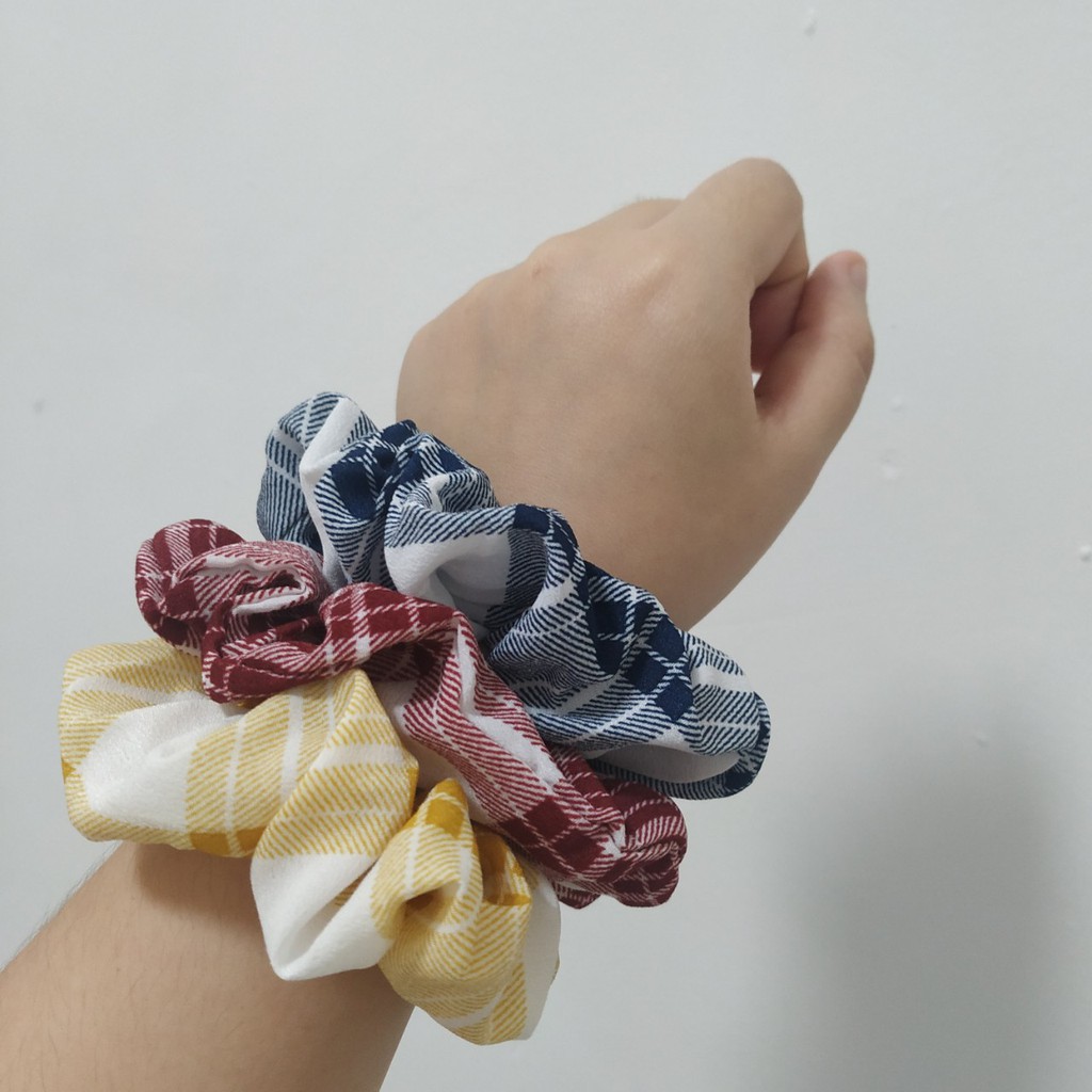 Dây buộc tóc, cột tóc scrunchies màu cổ điển dễ thương YH1727