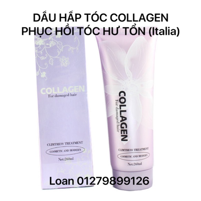 DẦU HẤP TÓC COLLAGEN PHỤC HỒI HƯ TỔN CHO TÓC KHÔ, XƠ VÀ CHẺ NGỌN 260ml