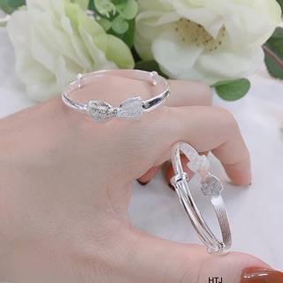 Lắc tay nơ xinh chuẩn bạc ta cho bé gái từ 0 đến 4 tuổi