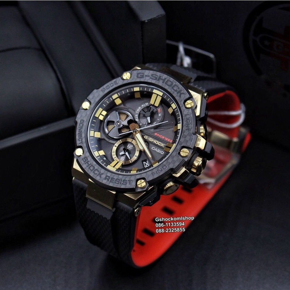 Đồng hồ Casio G Shock nam B100  Viền Thép, Chống va đập, đồng hồ thể thao, phiên bản đặc biệt, full box