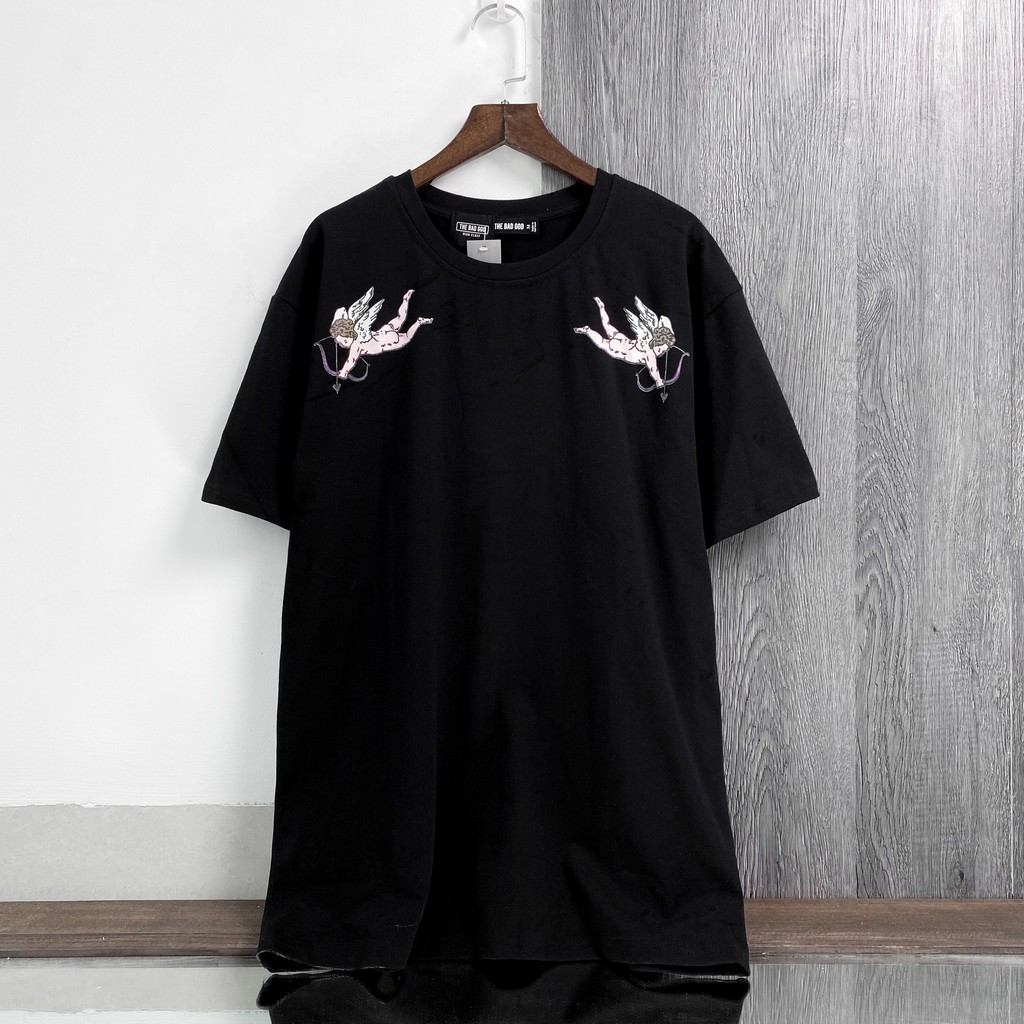 Áo thun tay lỡ Thiên Thần Hồng cao cấp , áo phông T shirt nam nữ unisex , MSW Town