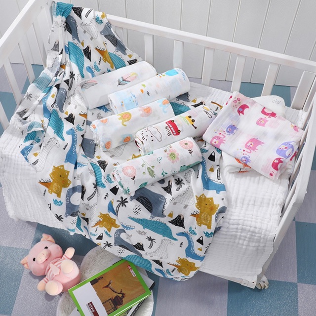 Khăn tắm cuộn Paulla Kids  chuẩn sợi tre