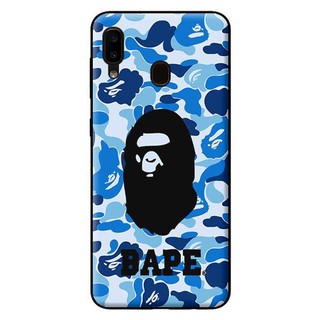 Ốp Lưng Samsung A20 - Bape Xanh Có Chữ
