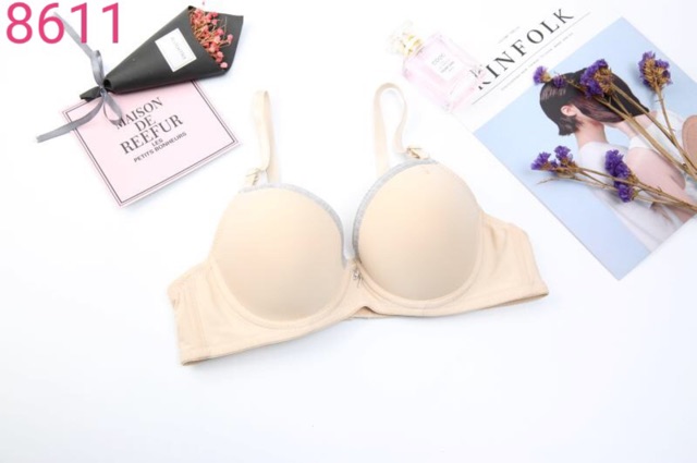 Áo nâng ngực No's Bra Thái Lan mouse cotton viền 8611 | Nội Y Siêu Sỉ