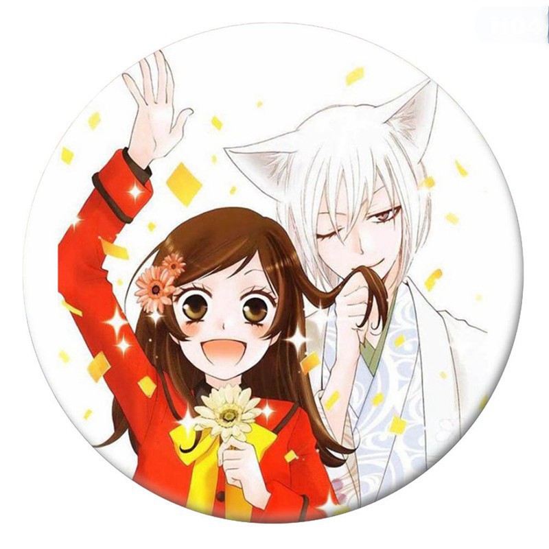Huy hiệu IN HÌNH Kamisama Hajimemashita Thổ thần tập sự anime chibi dễ thương xinh xắn