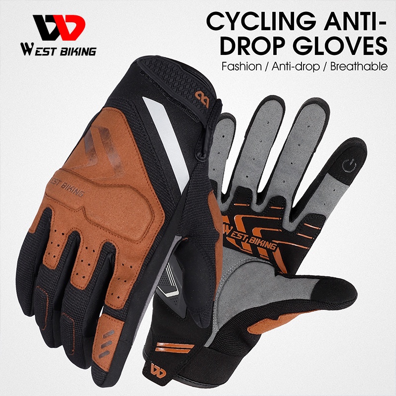 Găng tay đi xe đạp WEST BIKING YP0211229 full ngón chống trượt
