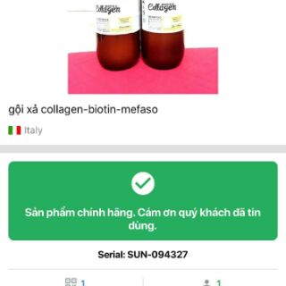Cặp dầu gội - xa Colagen