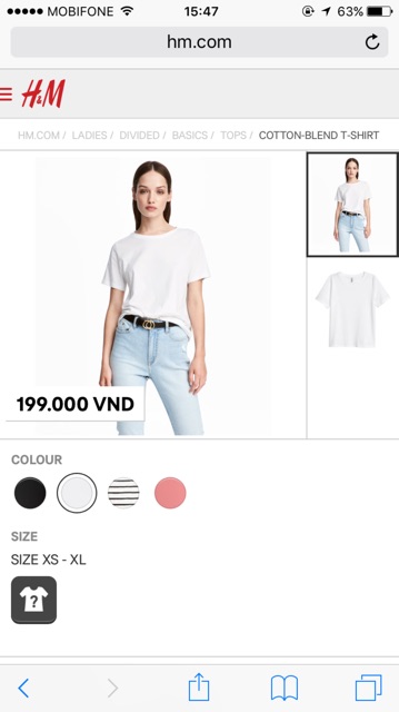 Áo H&M store vietnam có bill