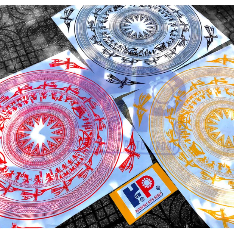 1 CẶP TEM TRỐNG ĐỒNG DÁN XE - ĐỦ MÀU - ĐỦ KÍCH THƯỚC