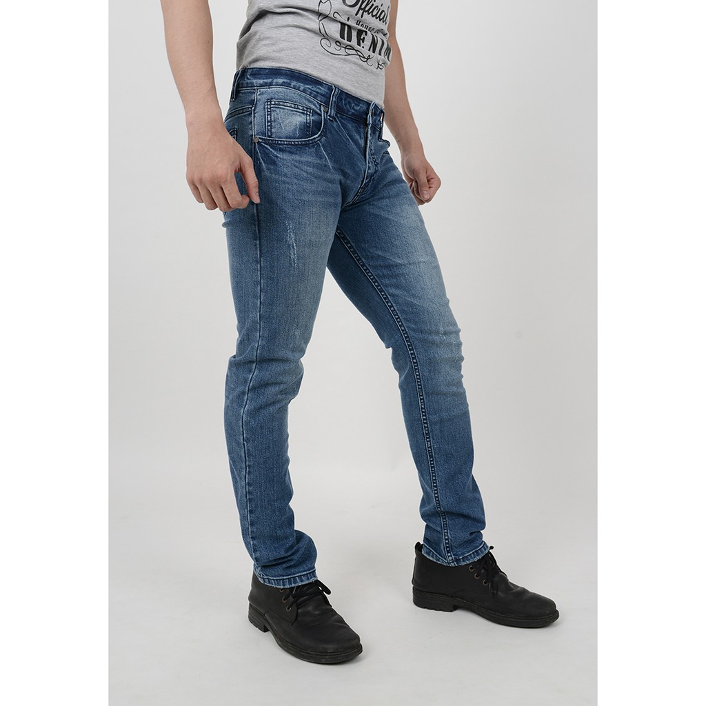 91 ANINETYONE - Quần Jeans Nam Skinny 005 (Xanh nhạt)