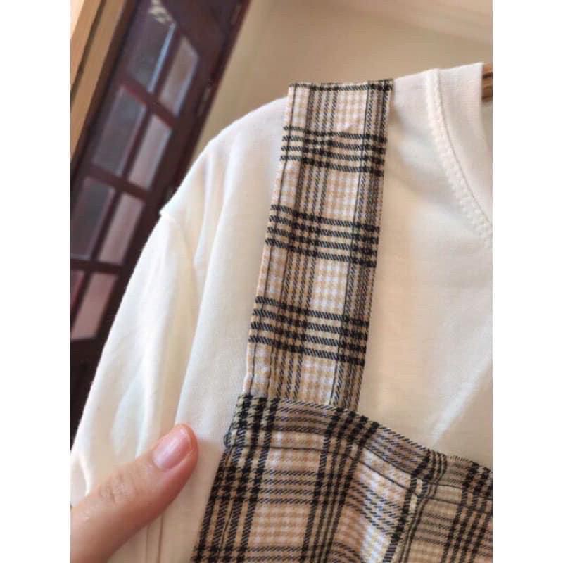 Yếm kẻ karo rút eo