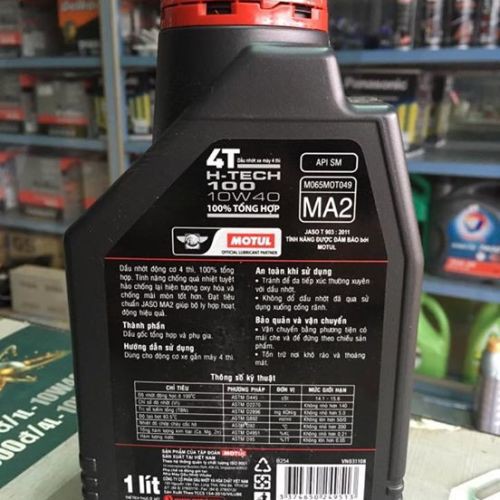 [FREESHIP] Nhớt Motul H-Tech 4T 10w40 1L dành cho xe máy, xe số , tay ga, côn tay