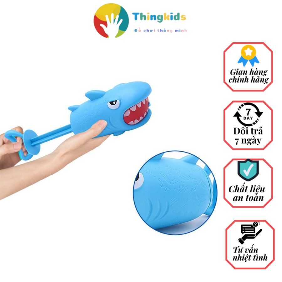 Đồ Chơi Súng Nước Hình Cá Mập, Cá heo Cá sấu Cho Bé- Thingkids