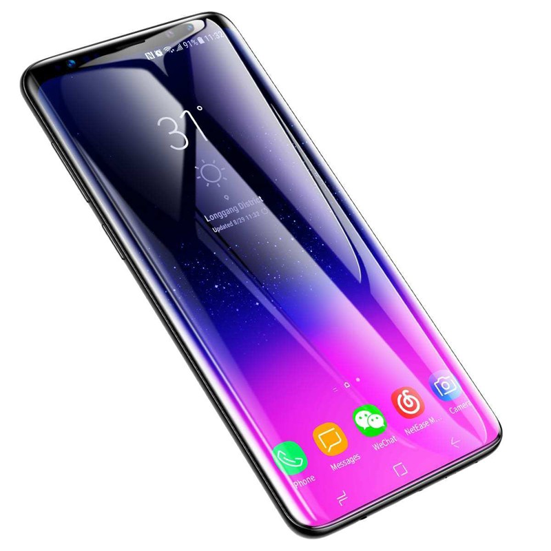 Kính cường lực full Beseus SGSAS8P-3D01 Samsung Galaxy S8 - cong tràn viền (Đen)