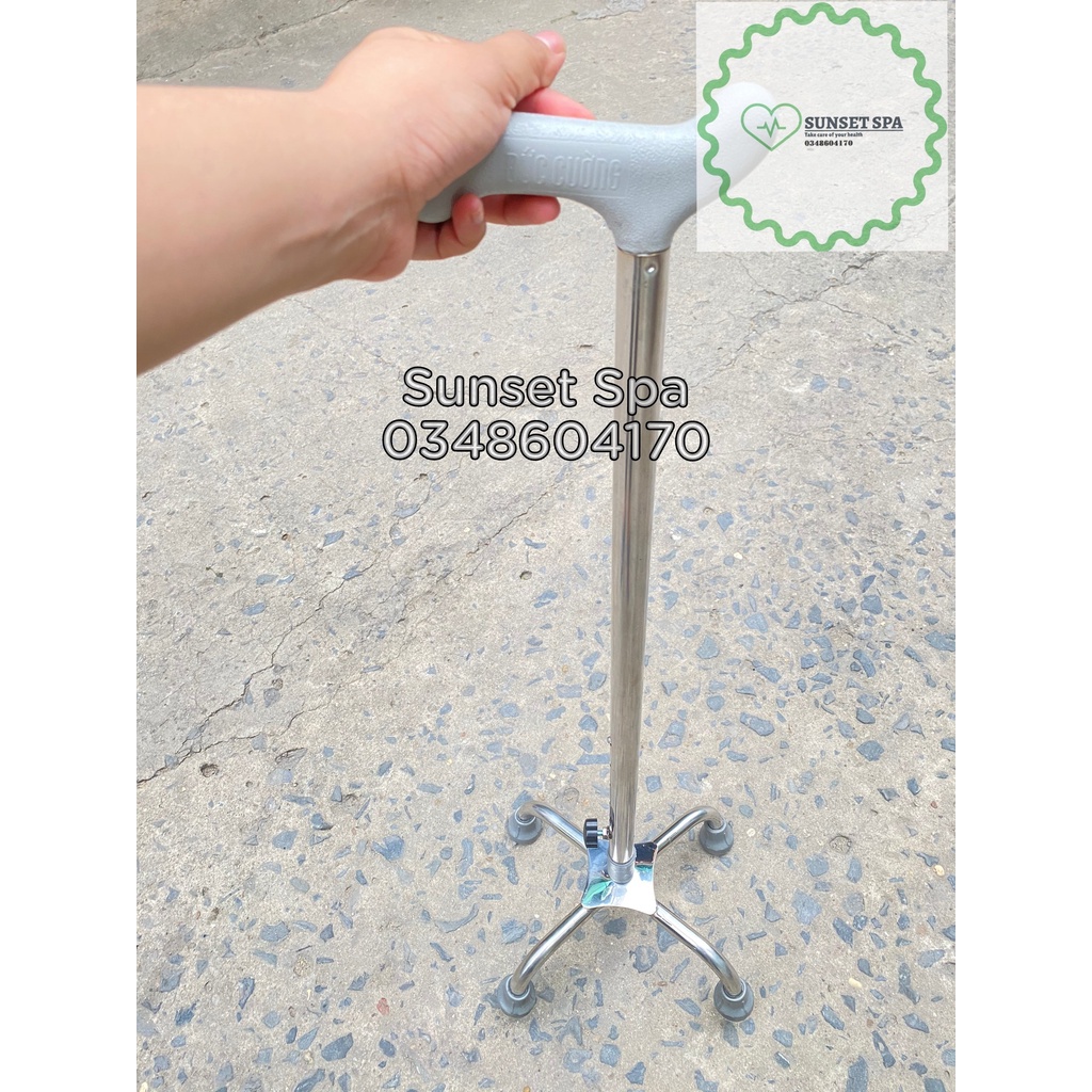 Gậy Chống Cho Người Già Bằng Inox  - Gậy Tập Đi Cho Người Già