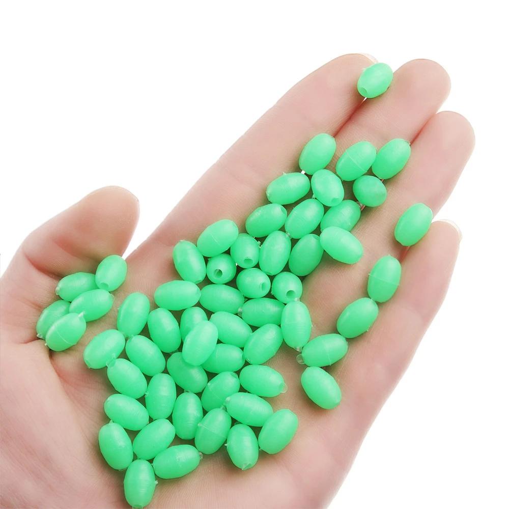 Hạt Phát Sáng Gắn Mồi Câu Cá Ban Đêm Hình Oval