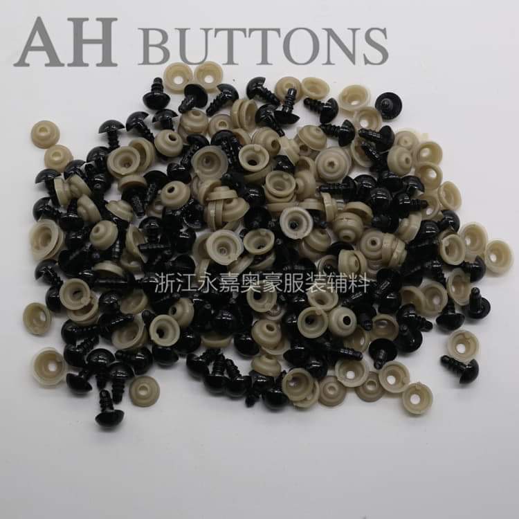 mắt thú xoắn ốc đen nhiều size