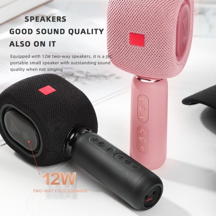 Micro Karaoke Bluetooth KMC500 Phiên bản mới 2022 âm thanh cực hay  phù hợp với mọi chất giọng- Bảo hành 12 tháng