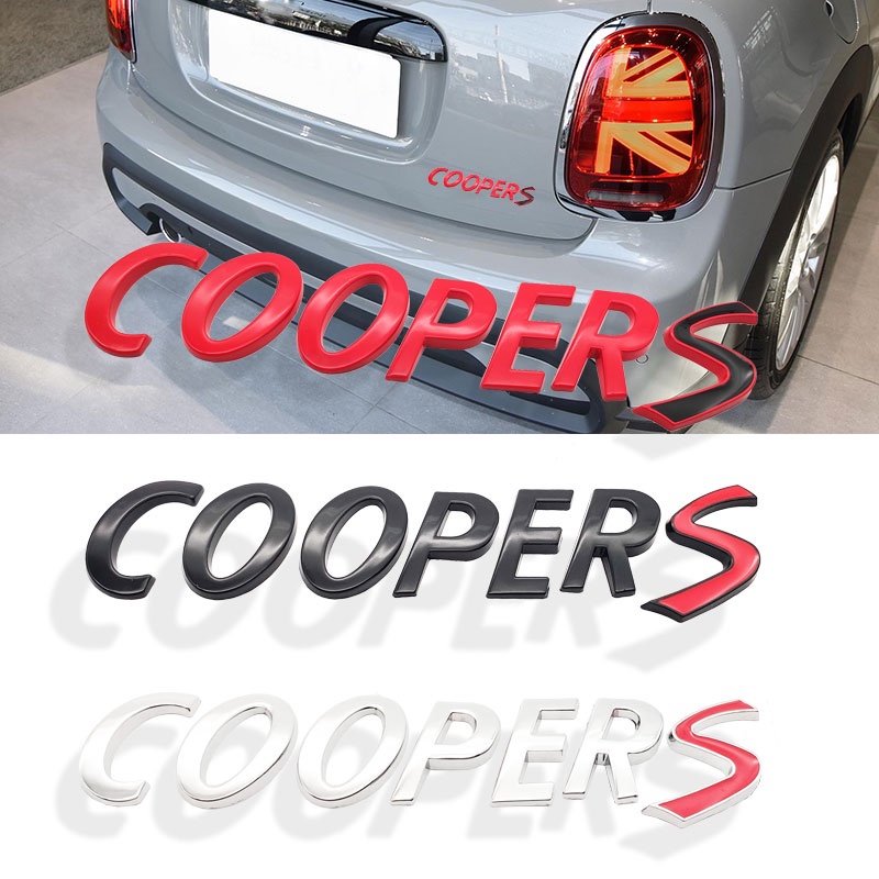 Sticker 3D Bằng Kim Loại Dán Trang Trí Xe Hơi Mini Cooper S R55 R56 R57 R58 R60 R61 F55 F56 F60