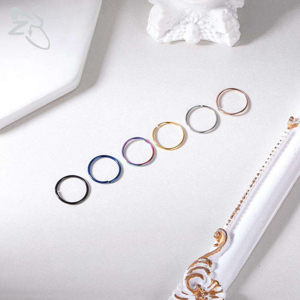 Set 4 / 24 Khuyên Mũi Thép Không Gỉ 6 / 8 / 10 / 12mm Cá Tính