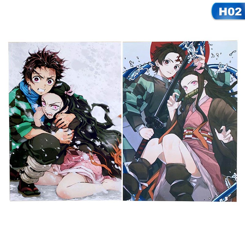 flowersqueen Áp Phích Dán Tường Trang Trí Hình Nhân Vật Anime