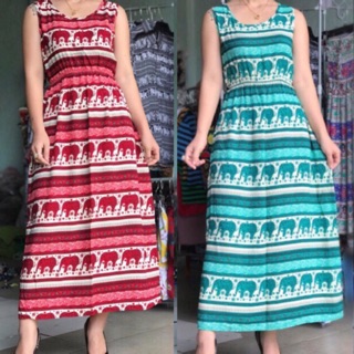 Đầm maxi ko tay cổ tròn. Đầm maxi vải lanh đi biển