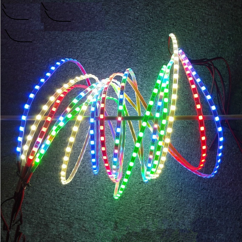 Bộ Dây Đèn Led 12v 140cm Kèm Điều Khiển Từ Xa Cho Máy Bay Điều Khiển Su27