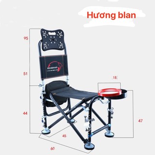 Ghế câu đài địa hình. Có tựa lưng