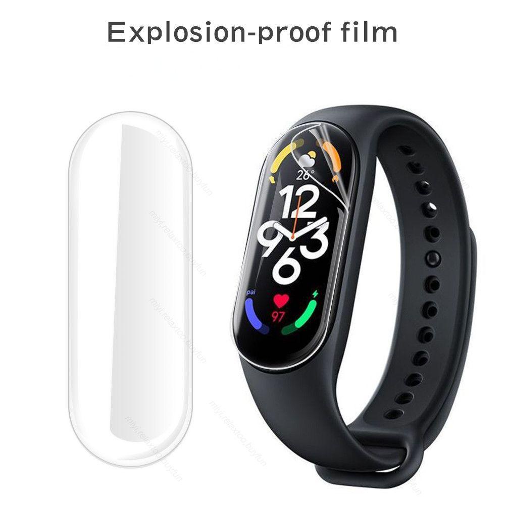 MYRONGVN Set 5 MiếNg DáN TPU Trong SuốT BảO Vệ MàN HìNh Cho ĐồNg Hồ Xiaomi Mi Band 7