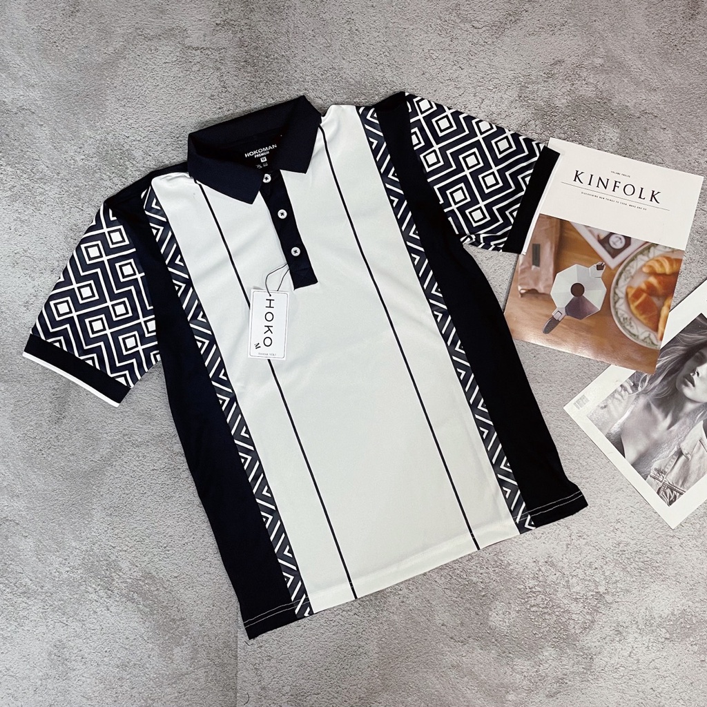 Áo phông thể thao nam cổ bẻ polo ô vuông PL11 chất cotton cá sấu