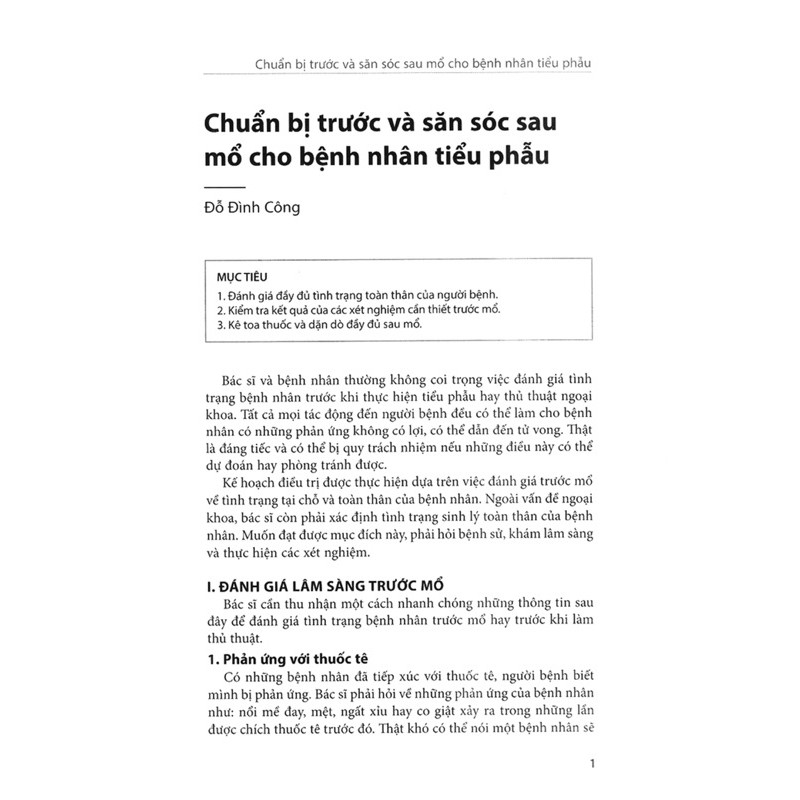 Sách - Căn bản tiểu phẫu