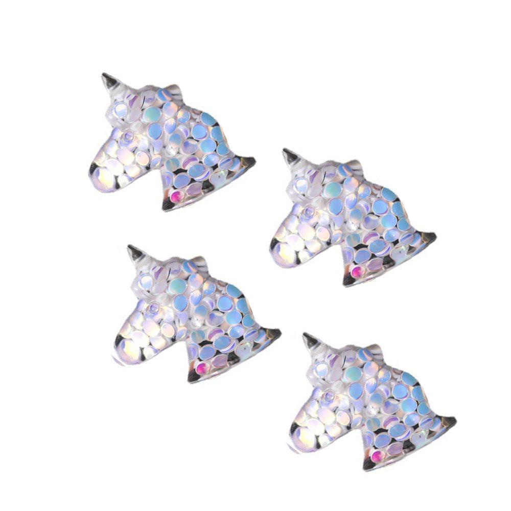 OCEANMAP Phụ Kiện Trang Trí Móng Tay / Điện Thoại Hình Kỳ Lân Hoạt Hình 3D Dễ Thương DIY