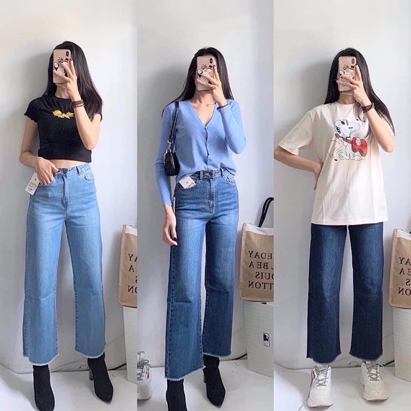 Quần culottes ngố lai tua siêu xinh