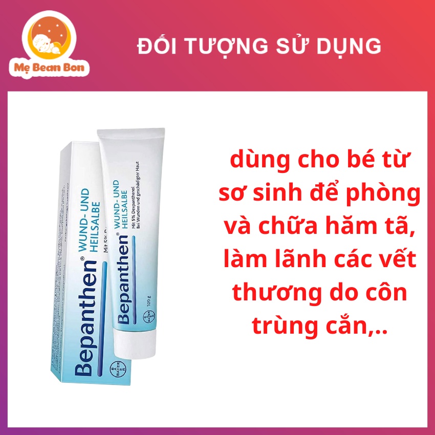 Kem Bôi hăm Bepanthen Wund-Und Heilsalbe 20g của Đức cho bé từ sơ sinh Giúp da tăng sức đề kháng chống lại hăm da