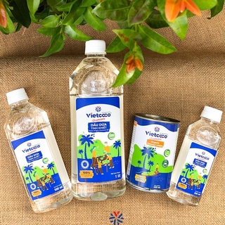 DẦU DỪA HỮU CƠ ORGANIC NGUYÊN CHẤT VIETCOCO : 1 Lít -500ML