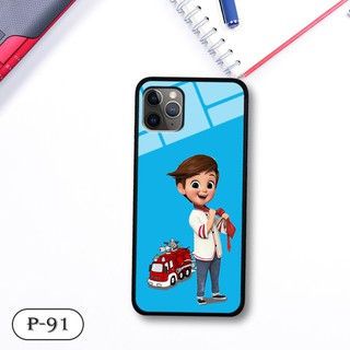 Ốp kính in hình cute Iphone 11 Pro Max