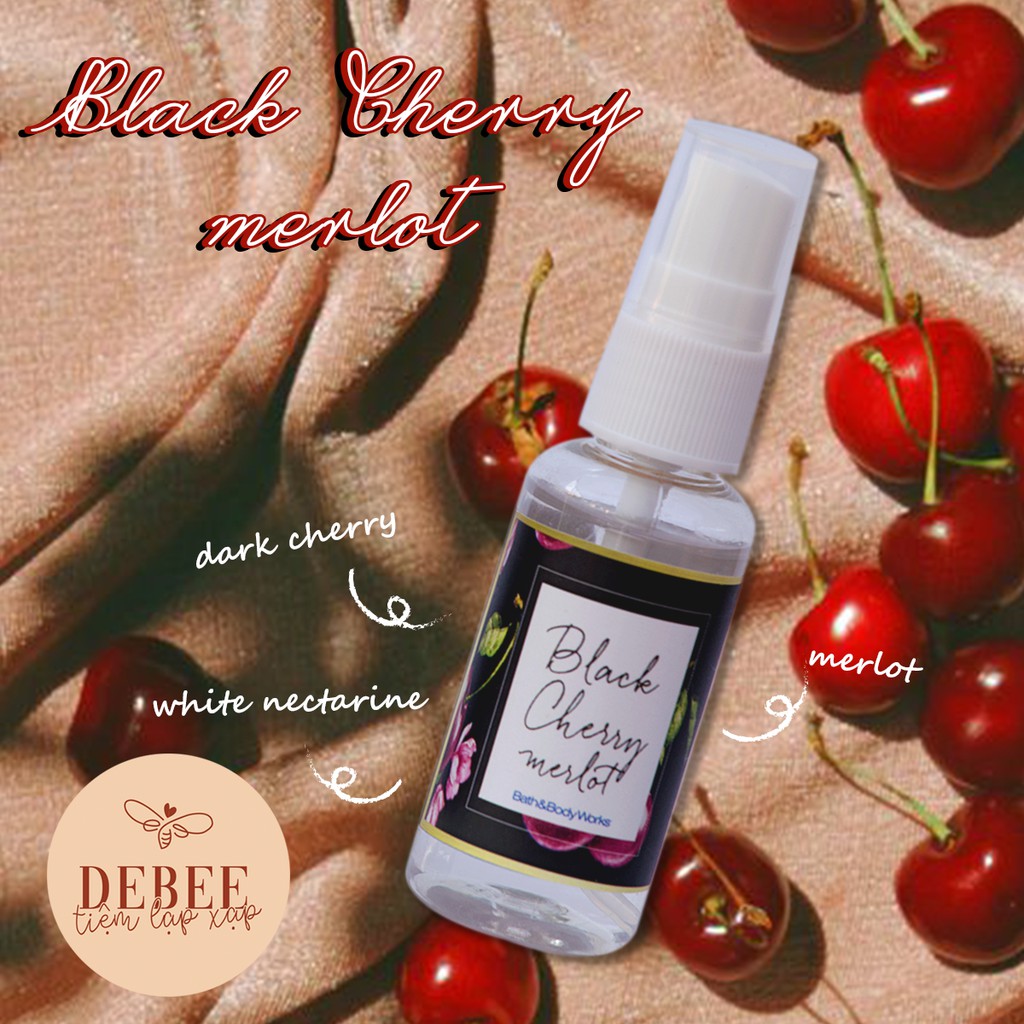 [HĐ từ 120k tặng sample] Xịt thơm toàn thân Black Cherry Merlot Fine Fragrance Mist - Bath & Body Works | BigBuy360 - bigbuy360.vn