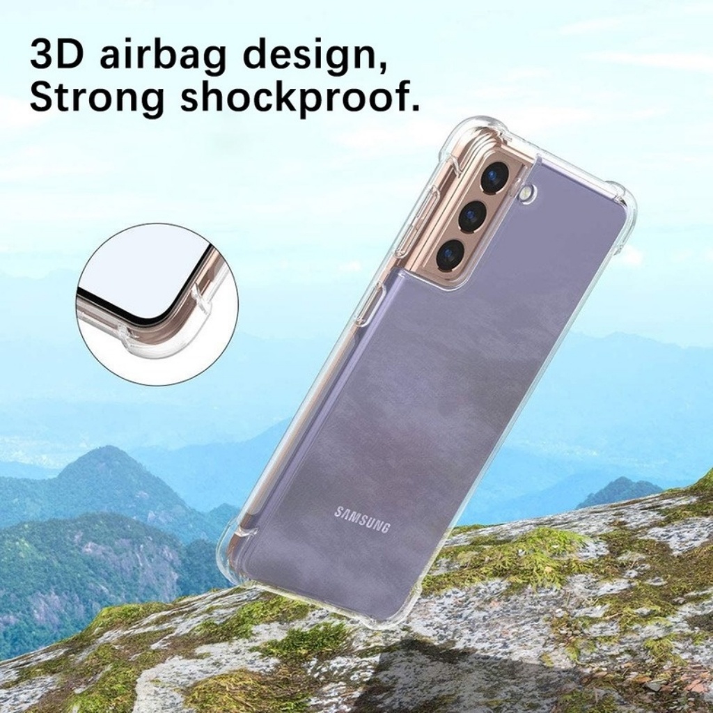 Ốp lưng Samsung S21 FE / S21 Ultra dẻo trong suốt lồi 4 góc chống sốc ôm khít máy lâu ố vàng