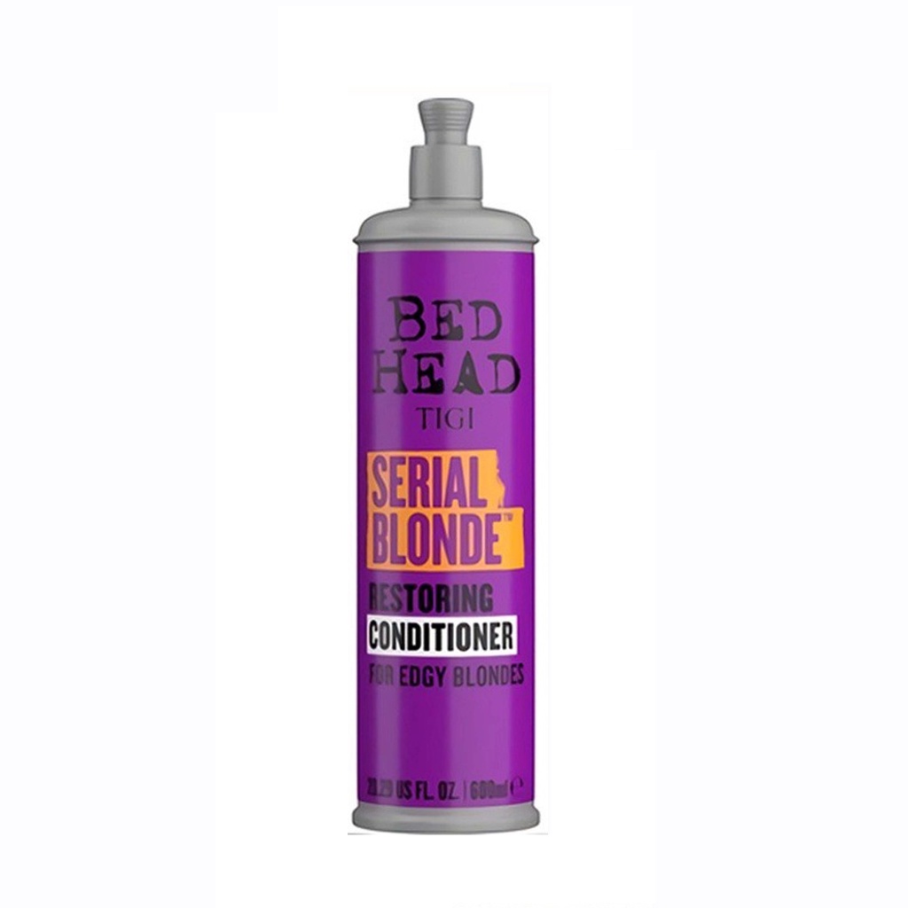 Bộ Dầu Gội &amp; Xả Tóc Tím Khử Vàng Cho Tóc Tẩy Hư Tổn Tigi Bed Head Serial Blonde Chính Hãng - 400ml