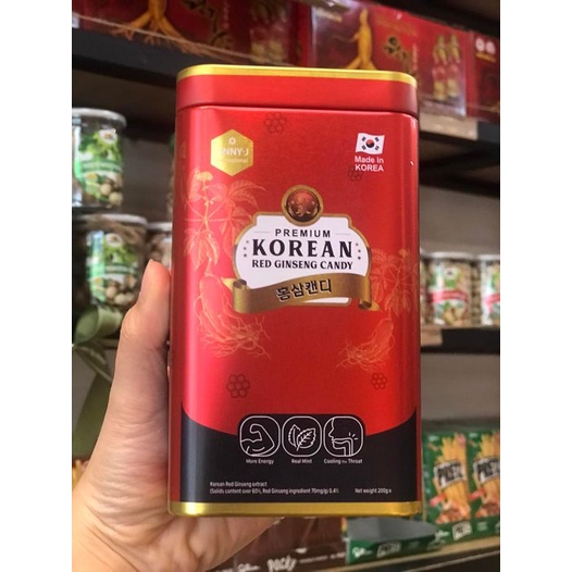Kẹo hồng sâm Premium korean red ginseng candy
