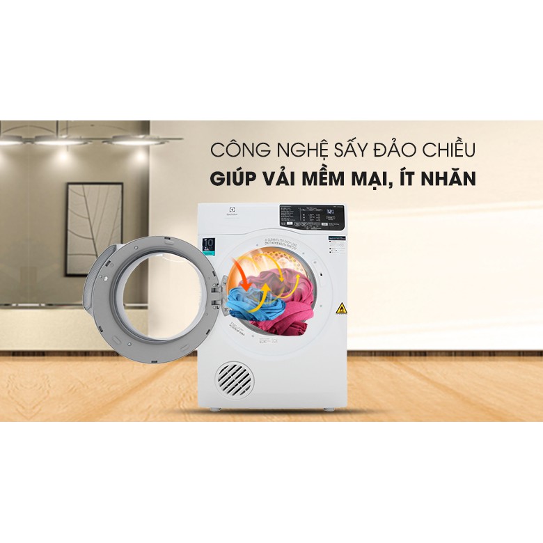 [CHÍNH HÃNG] Máy sấy quần áo Electrolux 8kg EDV805JQWA/JQSA