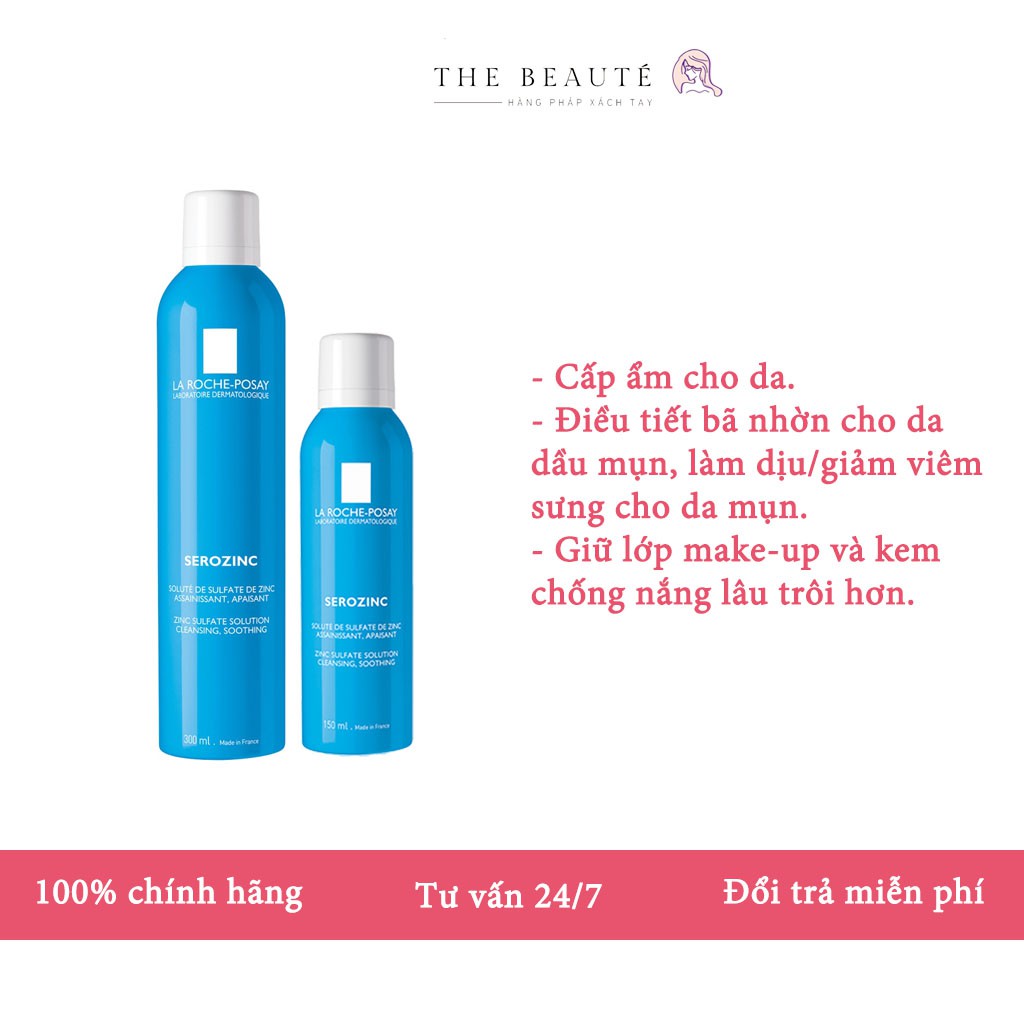 Xịt Khoáng La Roche-Posay Serozinc Xanh Dương